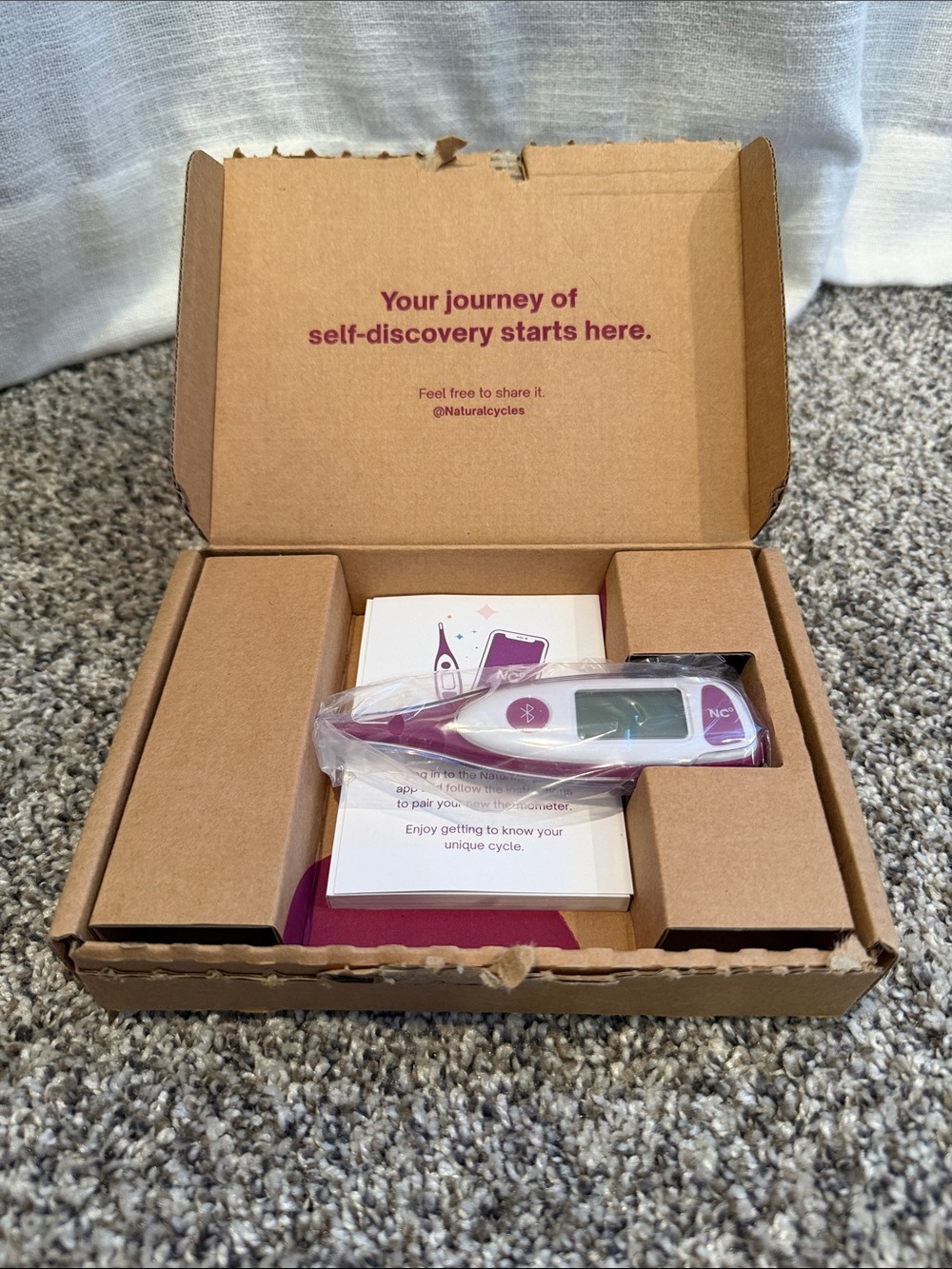 Natural Cycles Thermometer- Purple Fertility Monitor - Portable Cycle Tracker